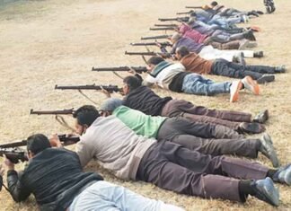 VDC members in J&K Doda district receive specialized guerrilla warfare and weapon-handling training