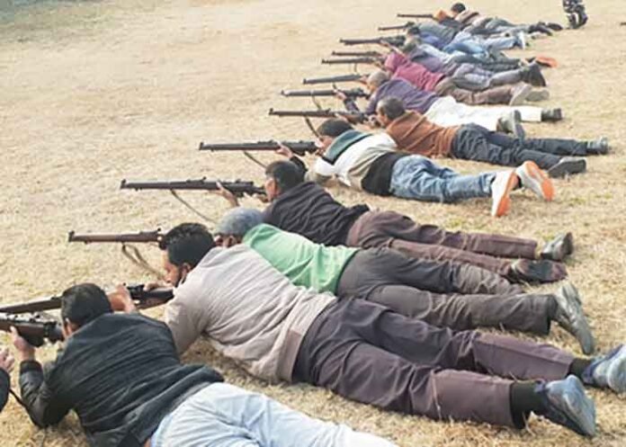 VDC members in J&K Doda district receive specialized guerrilla warfare and weapon-handling training
