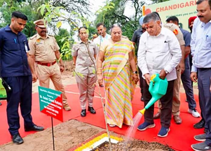 133 Eco Task Force plants saplings at Chandigarh