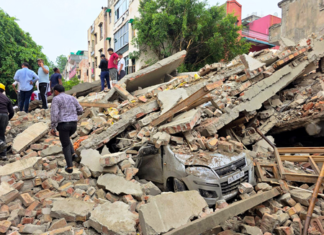 Three dead, one injured after building collapses in Delhi’s Rohini amid heavy rain