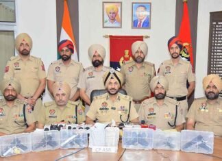 6 Sophisticated Pistols, 1Kg Heroin Recovered as Punjab Police Arrest Two Linked To Cross-Border Smuggling Module: DGP Amritsar Police busts cross-border arms and narcotics module