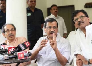 Students had neither guns, nor lathis or stones in their hands, yet they were beaten brutally: Kejriwal Arvind Kejriwal and Uddhav Thackeray back NEET protest