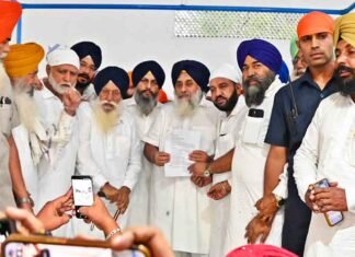 Take up flood protection works in all flood prone areas: Sukhbir Badal to Akali workers Badal reviews flood-prone areas
