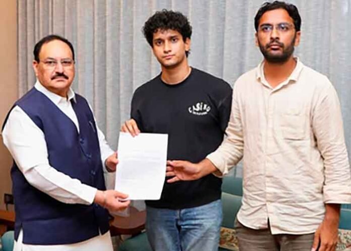 CJP members Saurav Das and Ashutosh Ranka meet JP Nadda