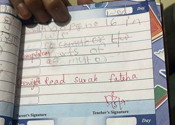 Class 2 student forced to recite Kalma teacher sacked after outrage