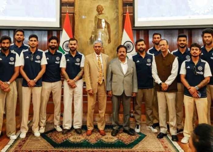 Cricket Team India Visits Indian High Commissioner in London