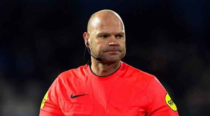 Dutch referee Rob Dieperink