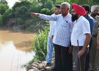Barinder Goyal on 2-day tour of Doaba to review flood protection works along Rivers Goyal reviews flood protection works