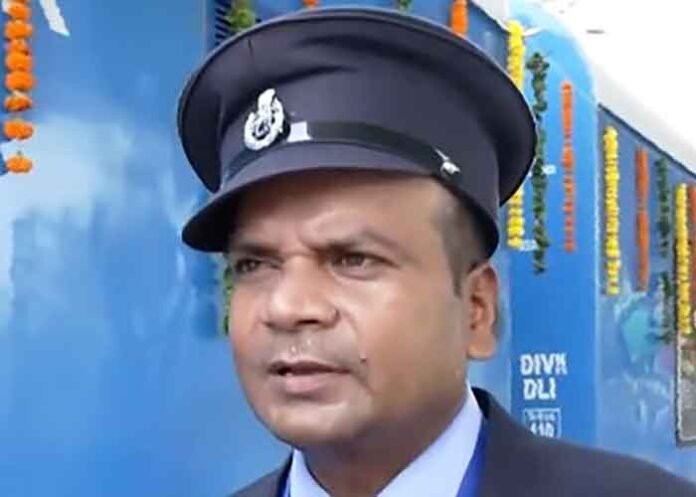 Hydrogen train loco pilot Chandrakant Kumar