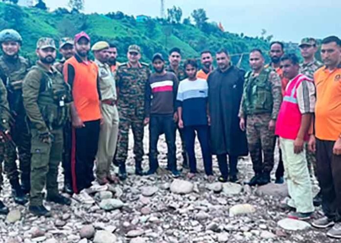 Indian Army swift rescue operation in flood-hit J&K Rajouri