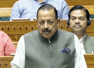Jitendra Singh in Parliament