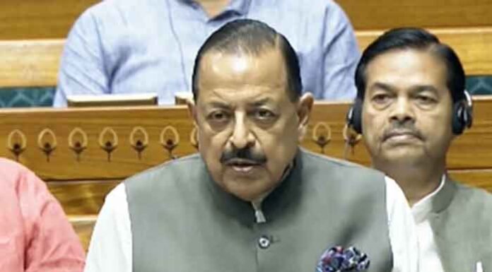 Jitendra Singh in Parliament