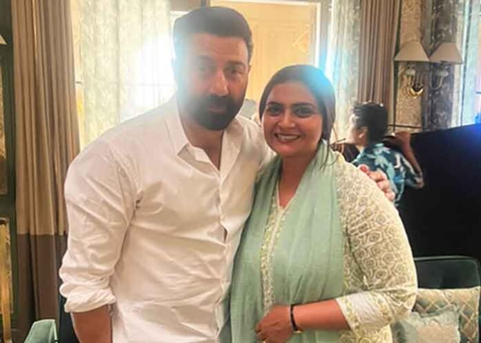 Jyoti Mukerji with Sunny Deol