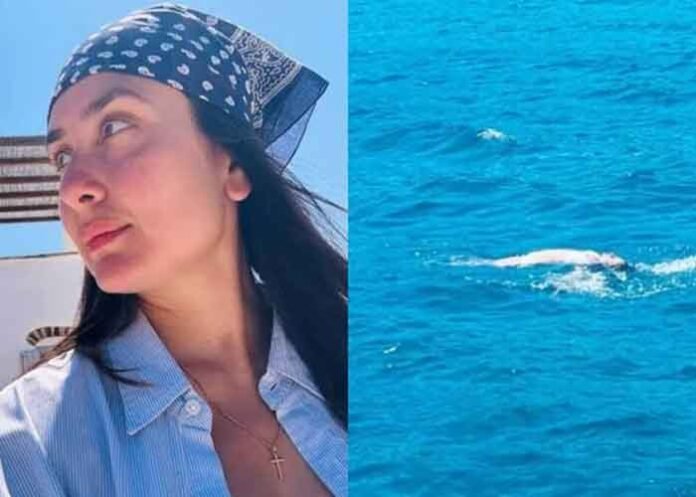 Kareena Kapoor swims