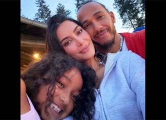 Kim Kardashian shares pictures of her ‘favourite people’ Lewis Hamilton Kim Kardashian with her children and Lewis Hamilton