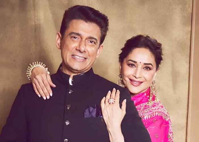 Madhuri Dixit with husband Shriram Nene