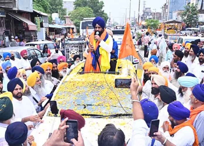 Miri Piri Khalsa March Proceeds to Tarn Taran Giani Gargaj