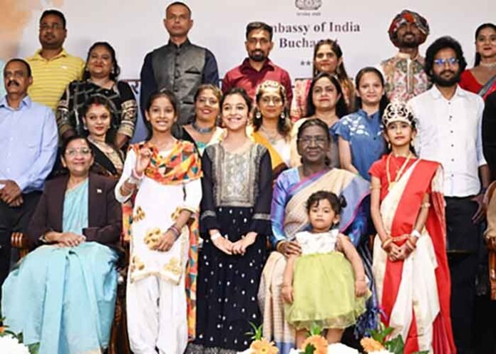 President Murmu lauds diaspora in Romania