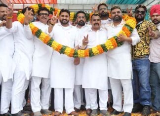 Hundreds Brave Rain to Welcome Punjab Youth Congress President Shuvam Sharma; Jalandhar Urban Unit Showcases Strong Organizational Strength Punjab Youth Congress chief Shuvam Sharma a grand welcome