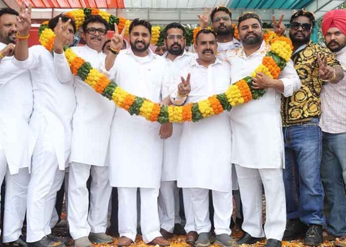 Punjab Youth Congress chief Shuvam Sharma a grand welcome