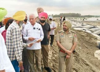 Punjab Govt Committed to Strengthening Dhussi Embankment Along The Sutlej: Punjab Minister Barinder Goyal Punjab accelerates Dhussi embankment reconstruction