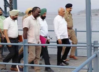 Barinder Kumar Goyal Inaugurates Two New Water Channels at Shahpurkandi Punjab inaugurates Shahpurkandi channel