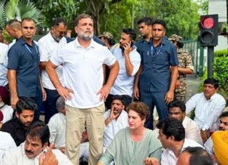 Rahul Gandhi demands PM, HM’s resignation, accuses Centre of destroying youth’s future Rahul Gandhi protest PM Modi residence