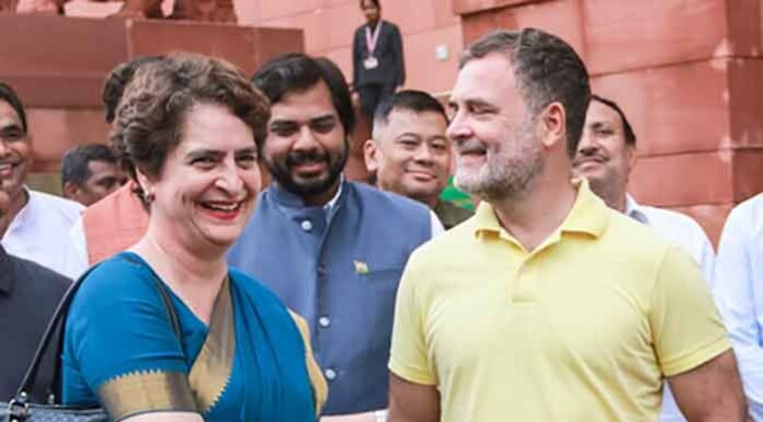 Rahul Priyanka Gandhi appearance