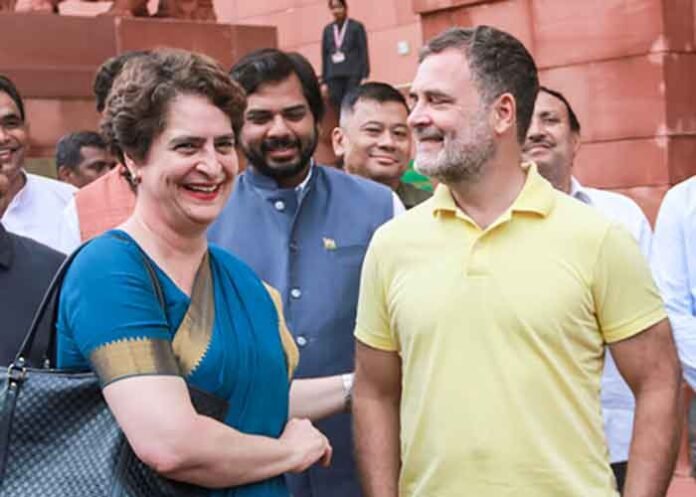 Rahul Priyanka Gandhi appearance
