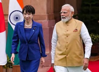 Japanese firms set to announce investments worth about $12.5 billion in India Sanae Takaichi with PM Modi