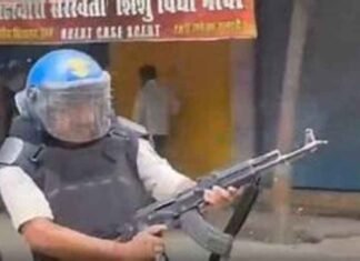 Siwan AK-47 firing Cop suspended