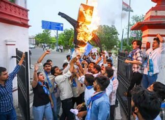 NEET Paper Leak Protest Reaches Jaipur as Students Demand Accountability Students protest in Jaipur over alleged NEET paper leak