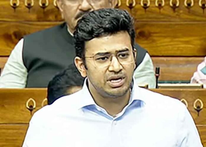 Tejasvi Surya in Parliament