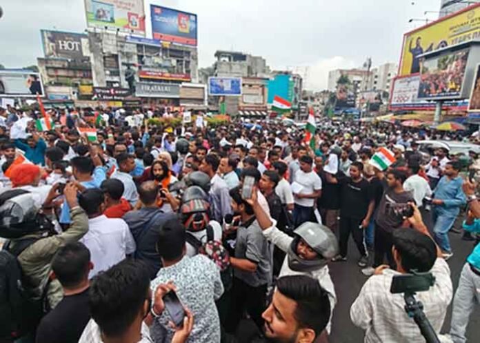 Thousands of Jharkhand job aspirants protested in Ranchi