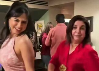 Akanksha Chamola dances with Farah Khan on ‘Saat Samundar Paar’, grooves with Mouni Roy at Lock Upp 2 bash Akanksha Chamola grooves with Farah Khan