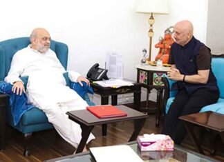 Anupam Kher Meets Amit Shah, Says They Discussed Country, Culture and Cinema Anupam Kher meets HM Amit Shah