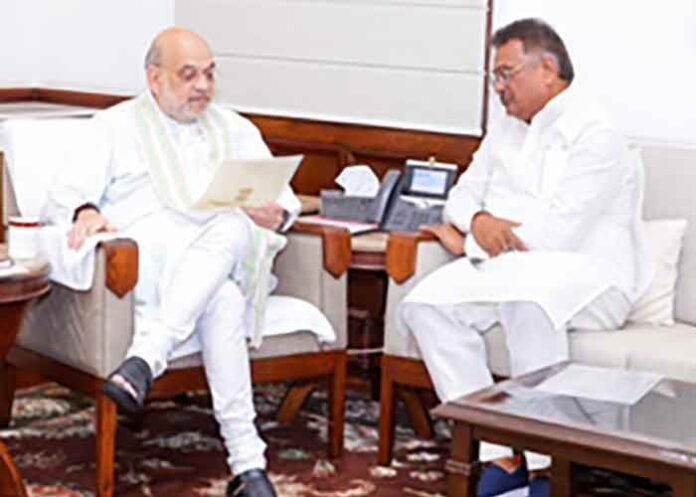 BJP MP Manish Jaiswal met Amit Shah