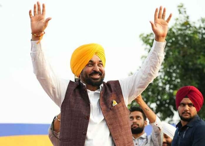 CM Bhagwant happt in village