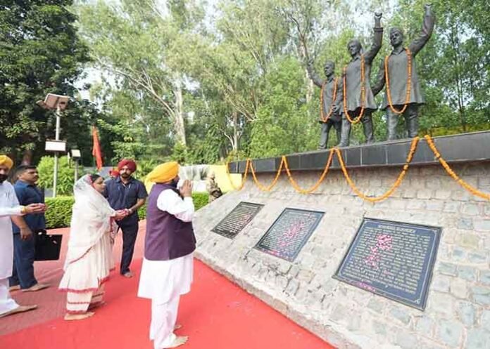 CM Mann on Bhagat Singh Rajguru and Sukhdev