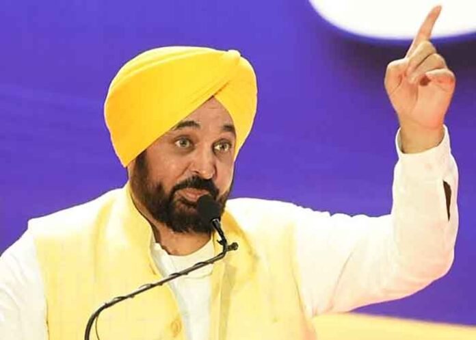 CM Mann on mic in Mohali