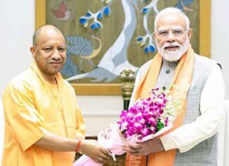 UP CM Yogi Adityanath Meets PM Modi in New Delhi CM Yogi Adityanath meets PM Modi