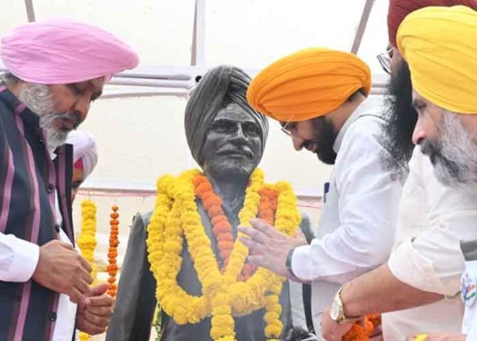 Cabinet Ministers Cheema, Sond Pay Tribute to Shaheed Karnail Singh