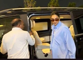 Pregnant Deepika Padukone spotted at airport in oversized outfit, Ranveer Singh sees her off Deepika Padukone hides baby bump under baggy clothes
