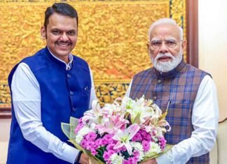 Devendra Fadnavis and PM Modi