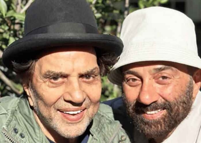 Dharmendra with Sunny Deol