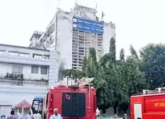 Fire Breaks Out on Second Floor of ATC Building at Kolkata Airport Fire breaks out on second floor of ATC building at Kolkata airport