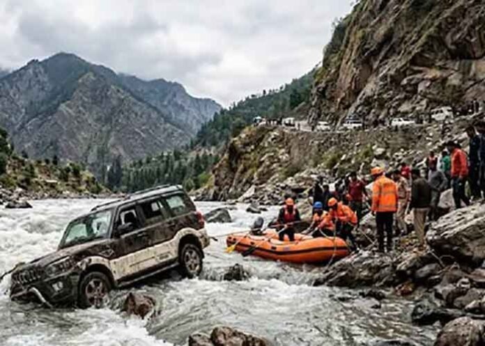 Five Killed After Scorpio Plunges Into Chenab River