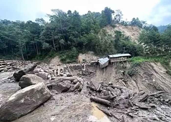 Flash floods and landslide in Arunachal Pradesh