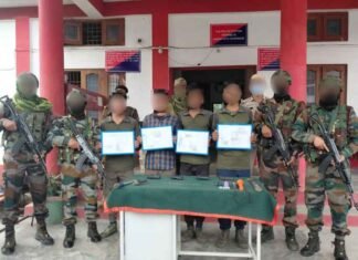 Four ULFA-I cadres surrender to Assam Rifles in Arunachal Pradesh