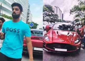 Hyderabad car accident Aston Martin Lingamaneni Sanjush